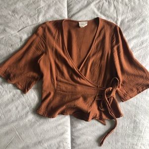 Francesca's Serenity Wrap Top